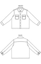 Load image into Gallery viewer, Merchant & Mills Arbor Pattern Line drawings, front and back view