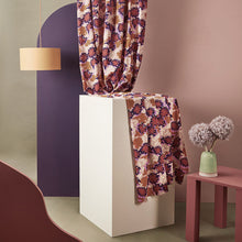 Load image into Gallery viewer, Waterlily Maple Print viscose hangs from above onto a stand