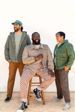 Load image into Gallery viewer, Three models wear the Beachcomber jacket in its various styles