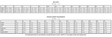 Load image into Gallery viewer, The Beachcomber Jacket Measurements in centimetres