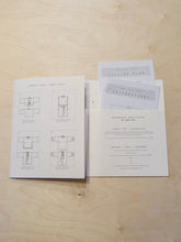 Load image into Gallery viewer, Zero Waste Tie Top Sewing Pattern Booklet opened to show sewing booklets and line drawings