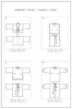 Load image into Gallery viewer, Zero Waste Tie Top line drawings of various options