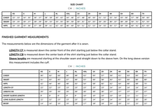 Load image into Gallery viewer, Butano Button Up Measurements Chart in inches