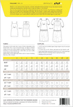Load image into Gallery viewer, Closet Core Patterns Pauline Dress packaging back with text information