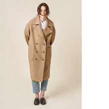 Load image into Gallery viewer, Model wears the Phoebe Coat: an oversized double breasted coat