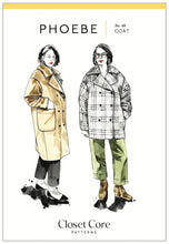 Load image into Gallery viewer, Closet Core Phoebe Coat Sewing Pattern Packaging, Front view