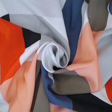 Load image into Gallery viewer, Urban Blocks Modal Fabric shown with central swirl