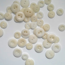 Load image into Gallery viewer, Scatter of 2-hole corozo buttons in two different sizes