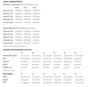 Load image into Gallery viewer, Eve Trousers Measures Chart for Sizes 18-28