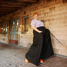 Load image into Gallery viewer, Lady wears very wide-legged trousers