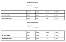 Load image into Gallery viewer, Fabric Yardage chart for Patina Blouse