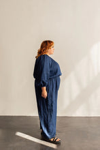 Load image into Gallery viewer, Side View of lady wearing Avenir Jumpsuit with long sleeves
