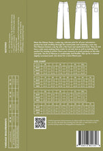 Load image into Gallery viewer, Friday Pattern Company Flâneur Pants Sewing Pattern Packaging, back view