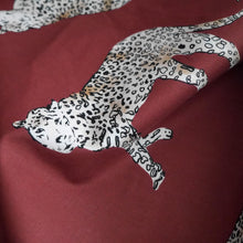 Load image into Gallery viewer, Close up of leopard print on cotton fabric