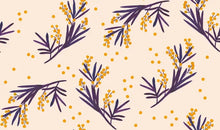 Load image into Gallery viewer, Flat digital print of sprigs with small fluffy balls