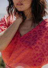 Load image into Gallery viewer, Close up of lady wearing Transat Dress, V-neck detail