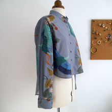 Load image into Gallery viewer, Heron-Heights Cotton fabric shirt on a mannequin, long sleeve with cuff