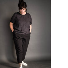 Load image into Gallery viewer, Lady stands wearing 101 Trouser, long and tapered.