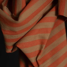 Load image into Gallery viewer, Close-up of dual-tone striped cotton/linen fabric