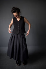 Load image into Gallery viewer, Lady wears a soft waistcoat with welt pockets