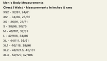 Load image into Gallery viewer, Men's Body Measurements Chart
