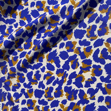 Load image into Gallery viewer, Viscose Poplin fabric drapes to show soft handle and pattern of brushstrokes
