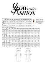 Load image into Gallery viewer, How To Do Fashion Tangier Coat Measurements Chart
