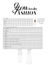 Load image into Gallery viewer, Marrakesh dresses Measurements Chart