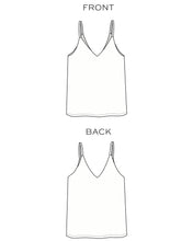 Load image into Gallery viewer, Ogden Cami Line Drawings, front and back views