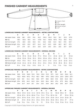 Load image into Gallery viewer, Original Digby Patterns Finished Garment Measures