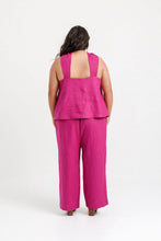 Load image into Gallery viewer, Back view of lady wearing Aalto Top with wide shoulder straps to chest level.