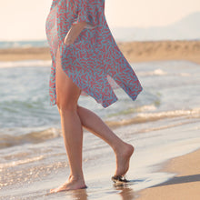 Load image into Gallery viewer, Digital inlay of lady wearing a dress with the 'Evolve' design print