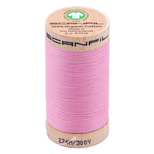 Load image into Gallery viewer, Wooden spool of organic cotton sewing thread