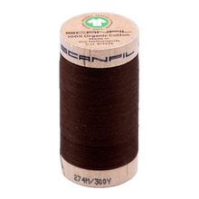 Load image into Gallery viewer, Wooden spool of organic cotton sewing thread