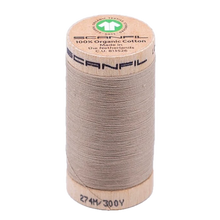 Load image into Gallery viewer, Wooden spool of organic cotton sewing thread