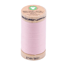 Load image into Gallery viewer, Wooden spool of Scanfil organic cotton sewing thread