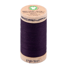 Load image into Gallery viewer, Wooden spool of organic cotton sewing thread