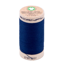 Load image into Gallery viewer, Wooden spool of Scanfil Organic Cotton sewing thread