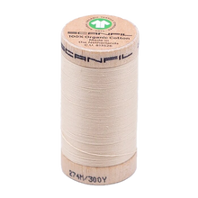 Load image into Gallery viewer, Wooden spool of organic cotton sewing thread