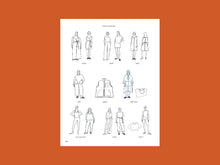 Load image into Gallery viewer, Single page of 16 different designs, line drawings