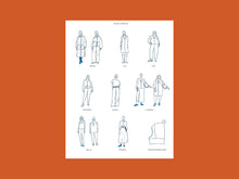 Load image into Gallery viewer, Single page of 12 different designs in line drawings