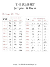 Load image into Gallery viewer, The Avid Seamstress Jumpsuit & Dress Sewing Pattern Body Measurements Chart