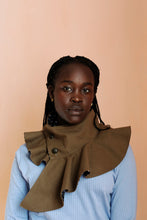 Load image into Gallery viewer, Lady wears a statement collar piece with large ruffle