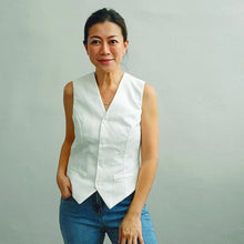 Load image into Gallery viewer, Lady wears Pika Vest fastened as a chic top