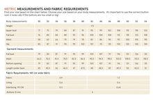 Load image into Gallery viewer, Metric measurements chart of Pika Vest