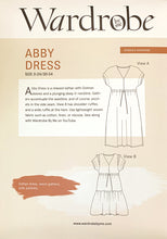 Load image into Gallery viewer, Wardrobe By Me Abby Dress Sewing Pattern cover