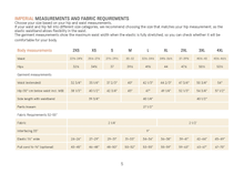 Load image into Gallery viewer, Wardrobe By Me Unisex Volume Pants Sewing Pattern Imperial Measurements Chart