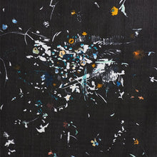 Load image into Gallery viewer, Close up of Organic Cotton Double Gauze fabric shows a watercolour floral print