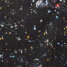 Load image into Gallery viewer, Close up of Organic Cotton Double Gauze fabric shows a watercolour floral print