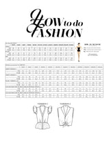 Load image into Gallery viewer, How To Do Fashion No 9 Ronne Shirt measures chart